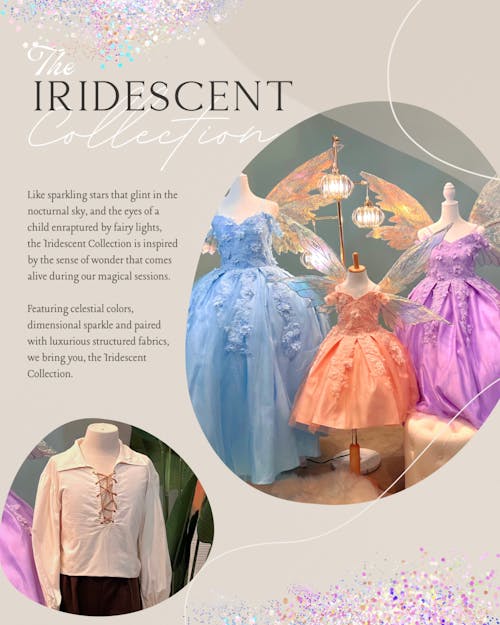 The Iridescent Collection - fairy dresses in shimmering colors