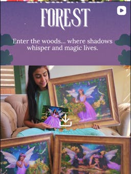 Enter the woods... where shadows whisper and magic lives.