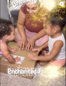 Magical family unboxing moment
